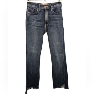 MOTHER Dark Blue Ankle & Cropped Jeans